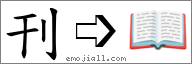 Emoji: 📖, Text: 刊