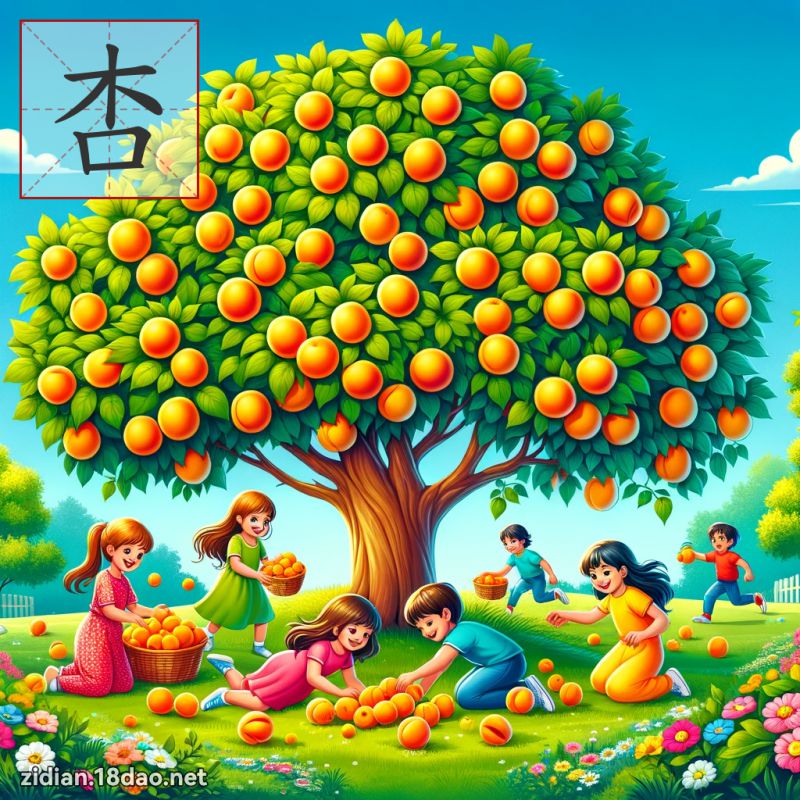 杏 - 国语字典配图