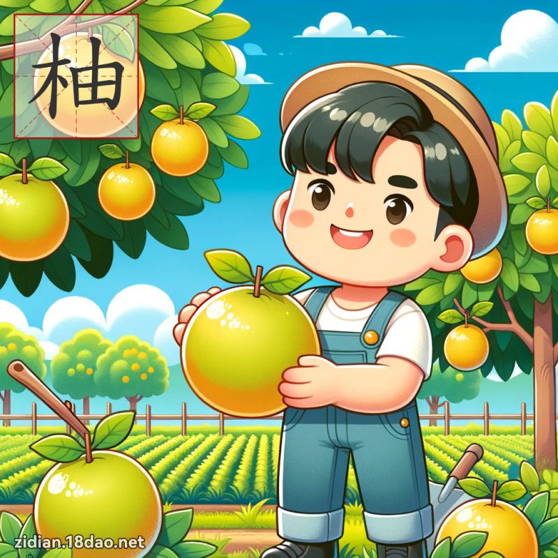 柚 - 國語字典配圖