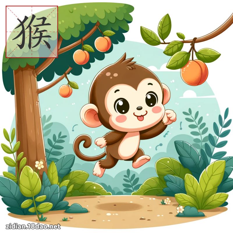 猴 - 國語字典配圖