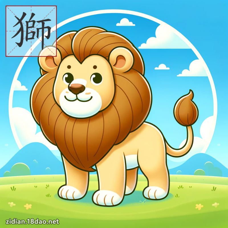 狮 - 国语字典配图