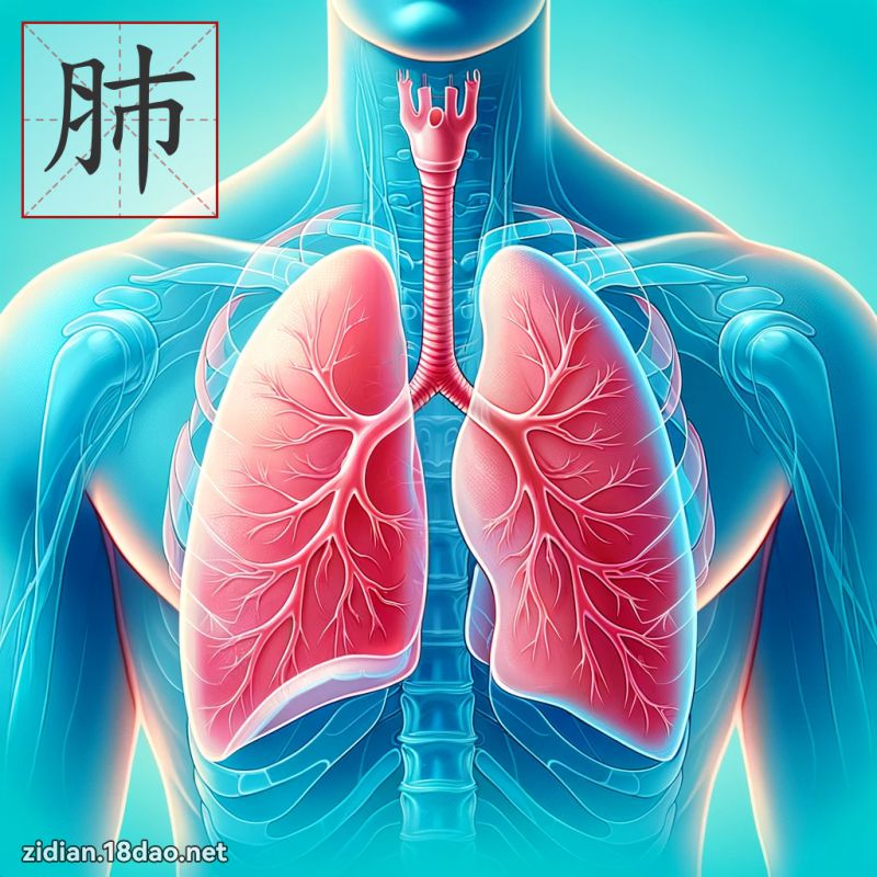 肺 - 國語字典配圖