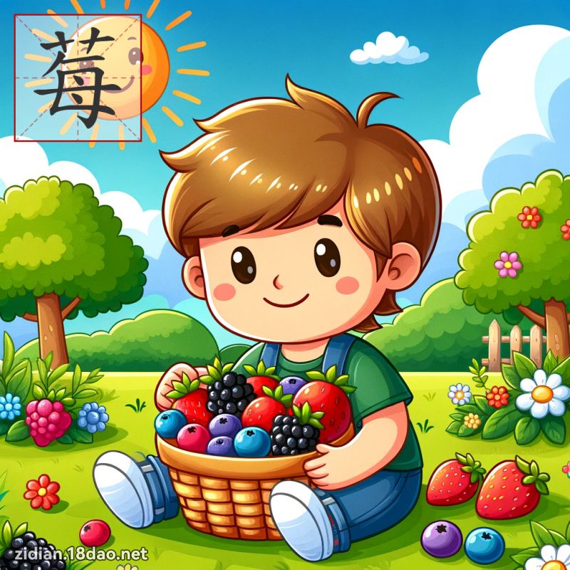 莓 - 國語字典配圖