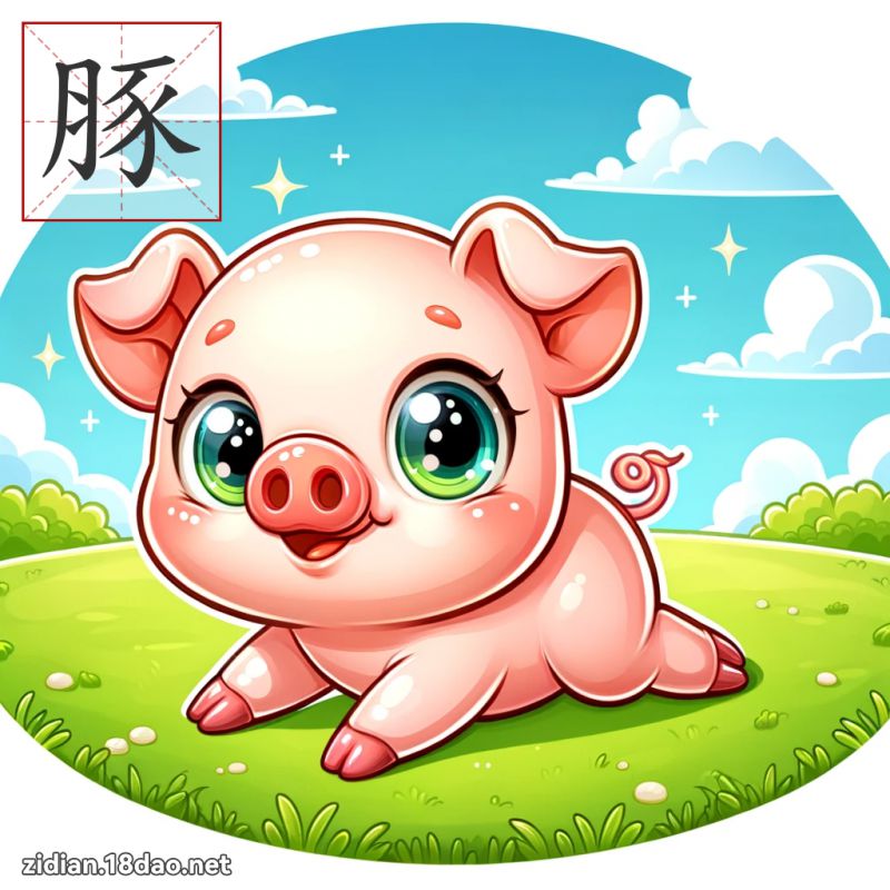 豚 - 國語字典配圖