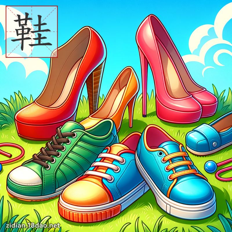 鞋 - 国语字典配图