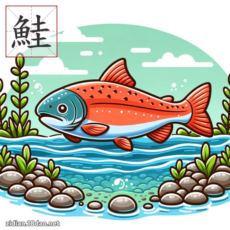 鮭 - 国语字典配图