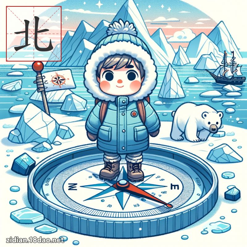 北(注音:ㄅㄟˇ 部首:匕) | 《國語字典》📘